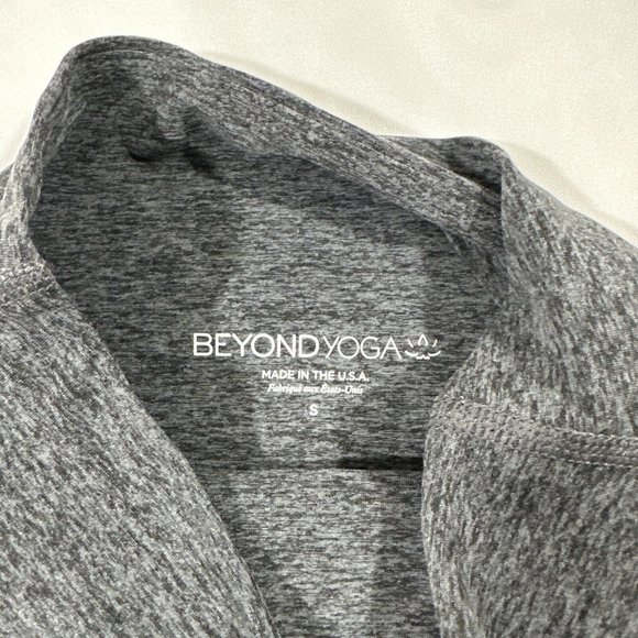 NWT $70 Beyond Yoga [ Small ] Spacedye High Waisted 7" Biker Short Charcoal 5694 - Picture 2 of 11